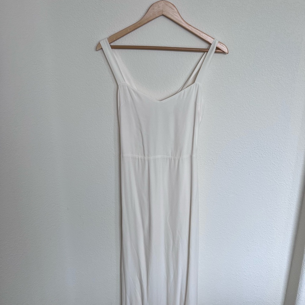 Reformation Ivory Fringe Midi Dress - Picture 5 of 10